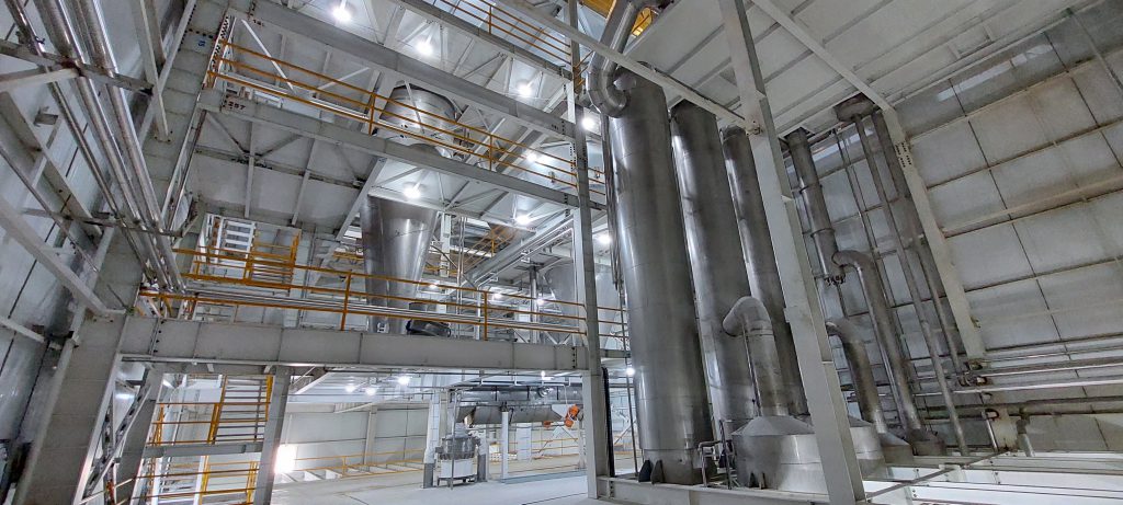 Project Installation of the second spray with a capacity of ۲ tons of powder per hour